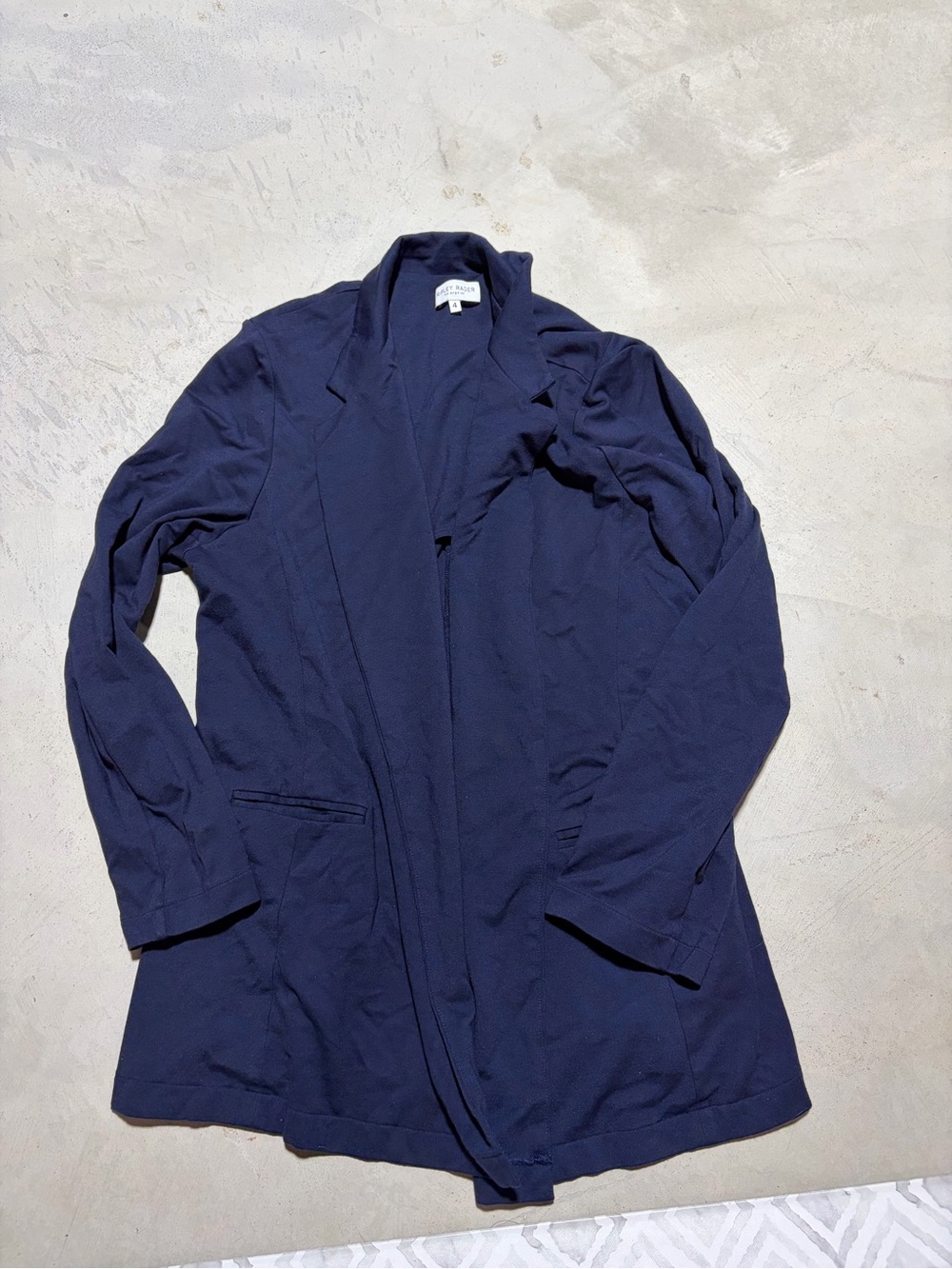 Ripley Rader Los Angeles ponte knit oversized navy blazer 4